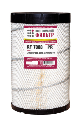 Элемент фильтрующий очистки воздуха KF7088 PR (L1119019010A0, 8888-00-1119019-010) 