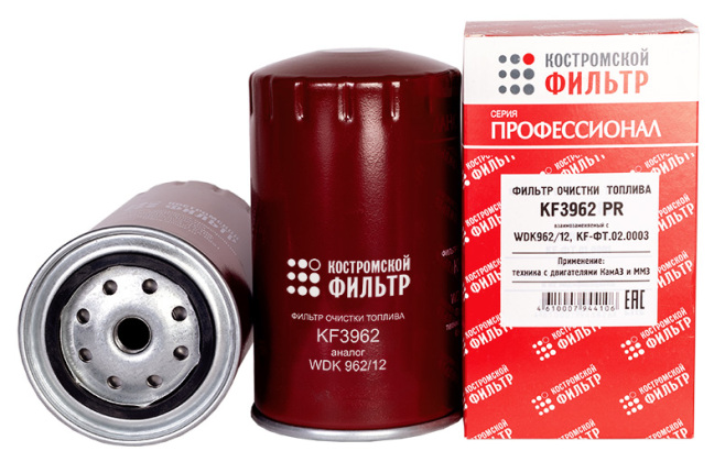 Фильтр очистки топлива KF3962 PR (WDK962/12, KF-ФТ.02.0003) 