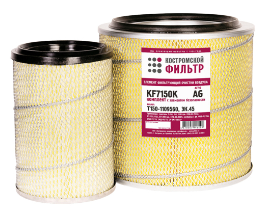 Элемент фильтрующий очистки воздуха KF7150K AG (Т150-1109560, ЭК.45) 