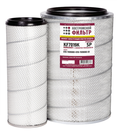 Элемент фильтрующий очистки воздуха KF7019K SP (019-1109080, KF-ЭФВ.05.0003) 